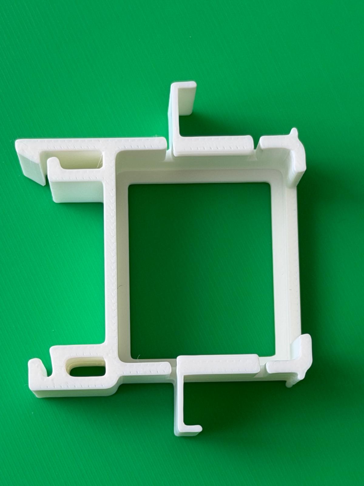 SOIXX Supporto DIN per Shelly Mini Wave Gen3 e 2 WAGO, dritto bianco