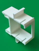 SOIXX Supporto DIN per Shelly Mini Wave Gen3 e 2 WAGO, dritto bianco